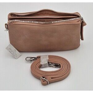 Minicci Crossbody Day Bag Blush Color With Long Strap New Purse Compact